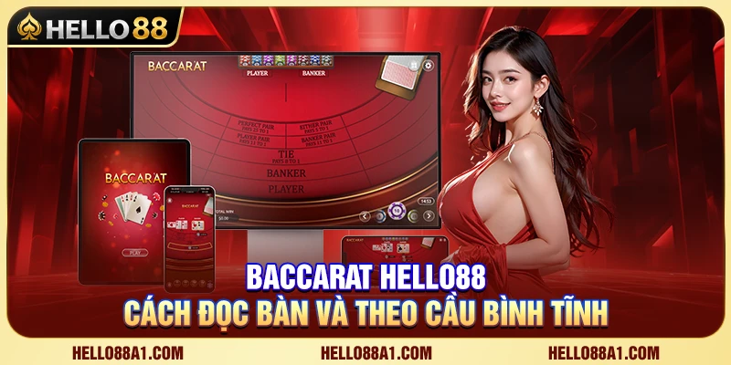 Baccarat Hello88 – Cách Đọc Bàn Và Theo Cầu Bình Tĩnh