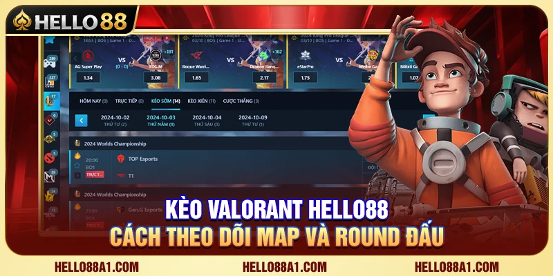 Kèo Valorant Hello88 – Cách Theo Dõi Map Và Round Đấu