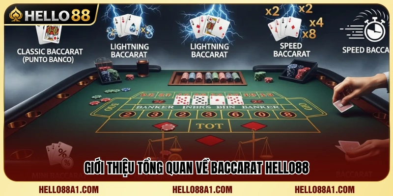 Luật chơi và cơ chế vận hành của Baccarat Hello88 