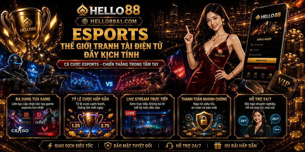 HELLO88 – Link Vào suhuqq.co Chính Thức - Đăng Ký Nhanh 4 Esports – Thế giới tranh tài điện tử đầy kịch tính