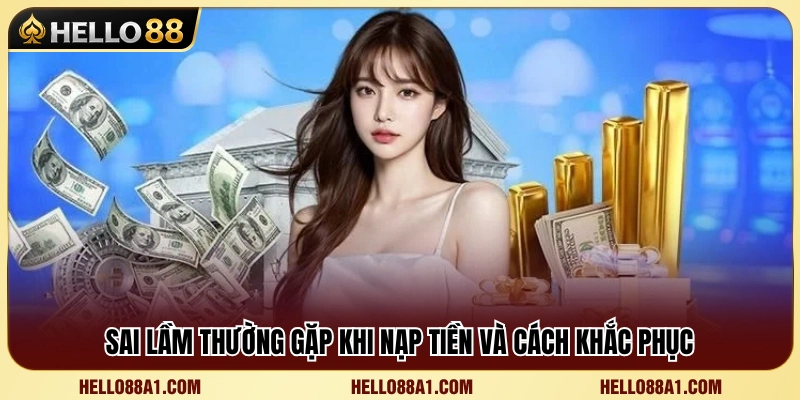 Những lỗi phổ biến khi nạp tiền cùng giải pháp xử lý hiệu quả 