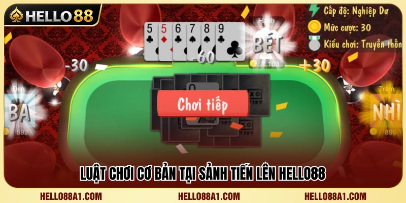Hướng dẫn cách chơi Tiến Lên Hello88 cho người mới 